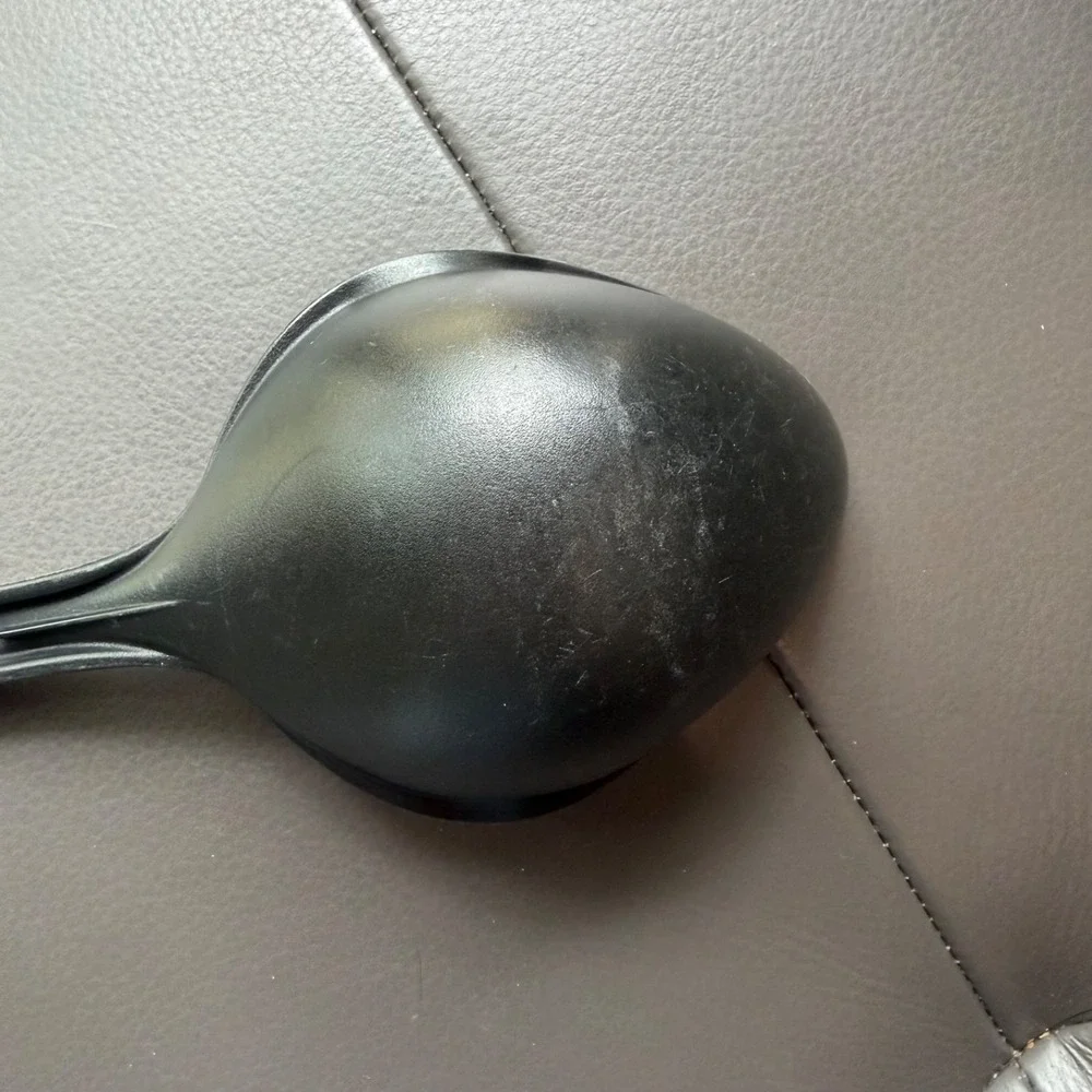 Vintage Tailor Made Black Red Nylon Plastic Spoon Ladle Made in USA
